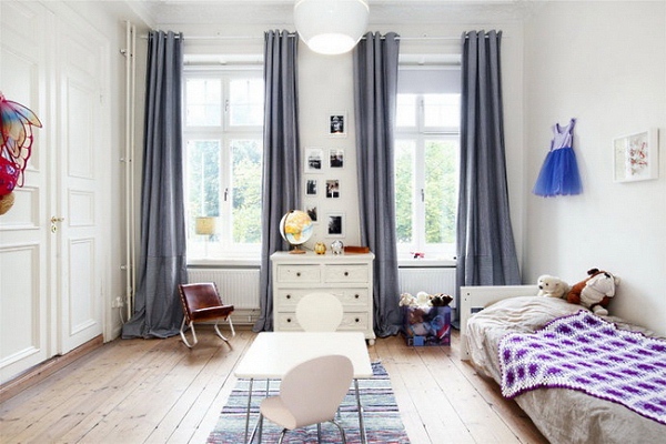 Drapes in Nursery