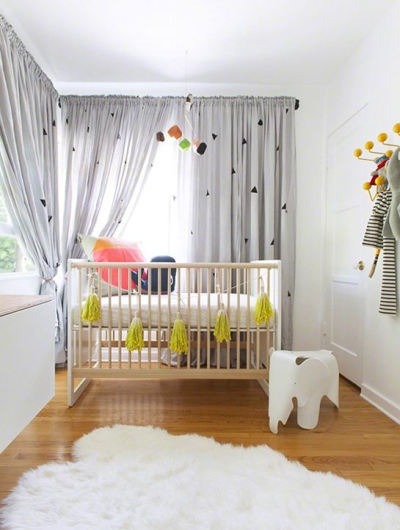 Drapes in Nursery