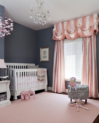 Drapes in Nursery