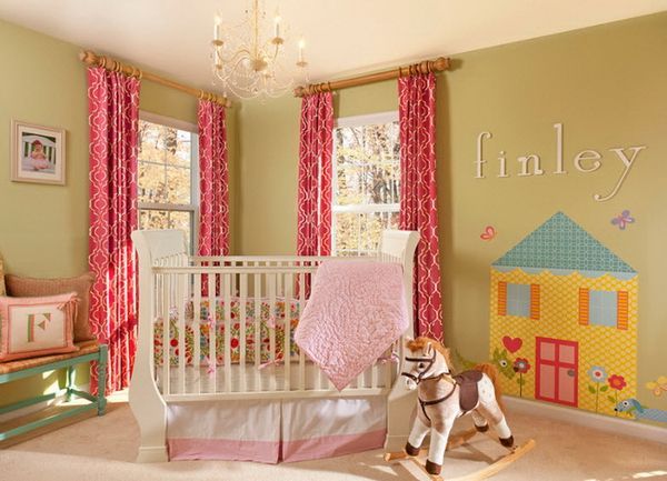 Drapes in Nursery