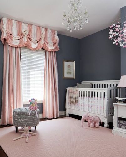 Drapes in Nursery