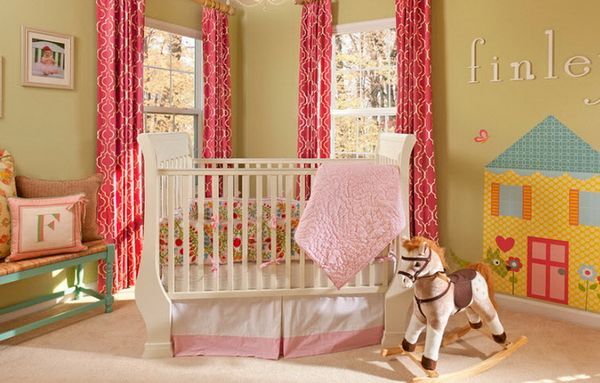 Drapes in Nursery