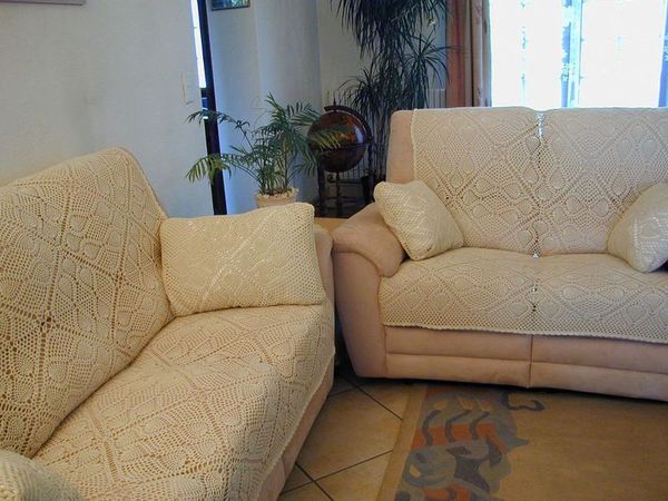 Cape on Sofa