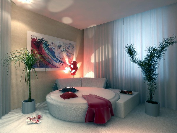 Round Bed