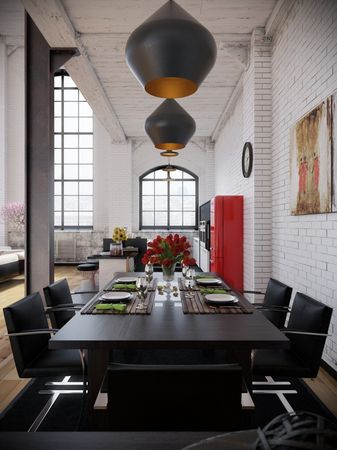 Kitchen in Loft Style