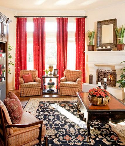 Red Drapes