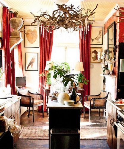 Red Drapes
