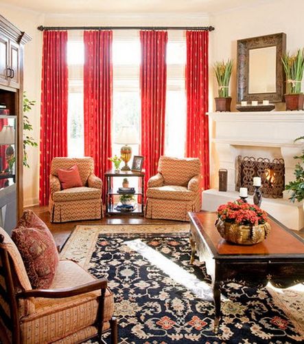Red Drapes
