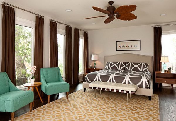 Brown Drapes