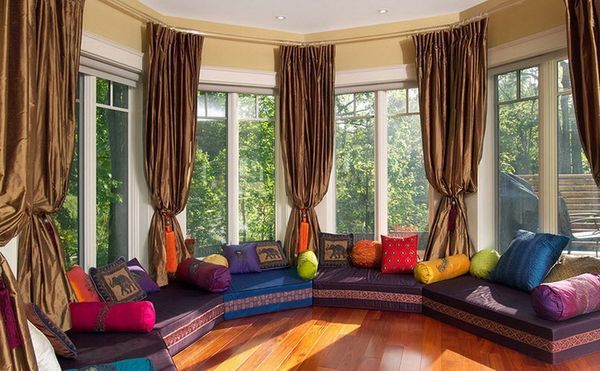 Brown Drapes