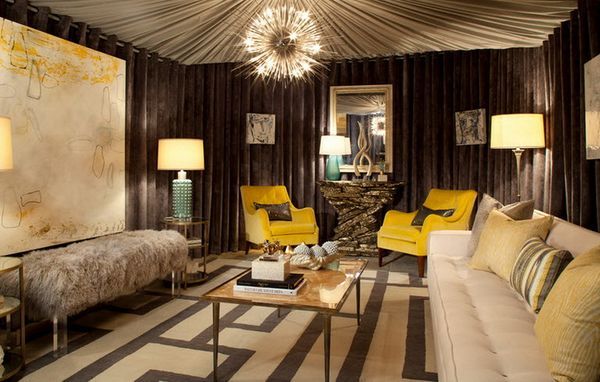Brown Drapes