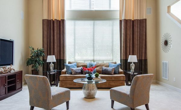 Brown Drapes