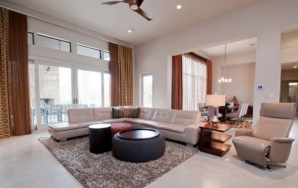 Brown Drapes