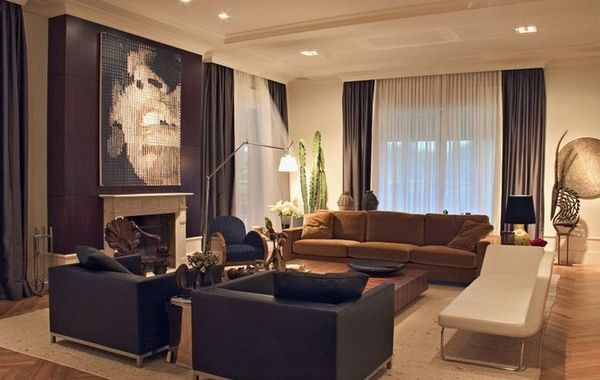Brown Drapes