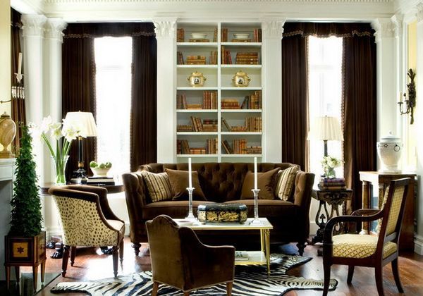 Brown Drapes
