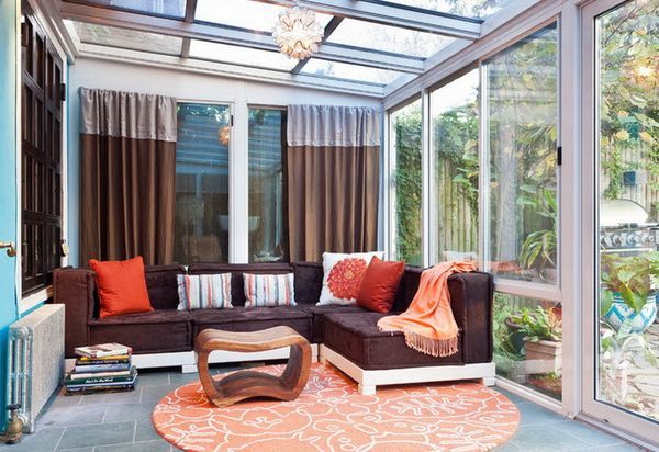 Brown Drapes