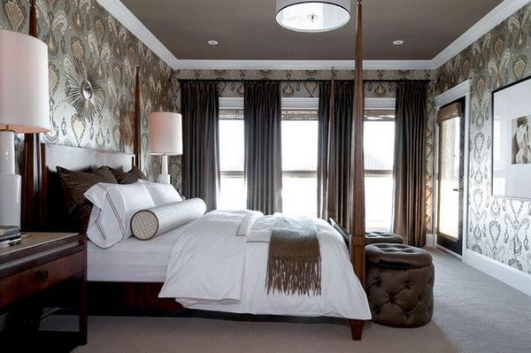 Brown Drapes