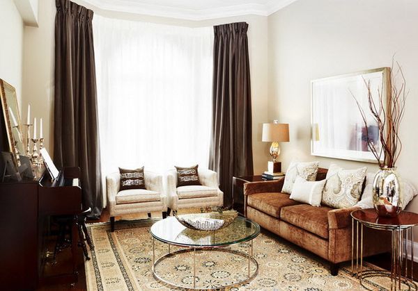 Brown Drapes