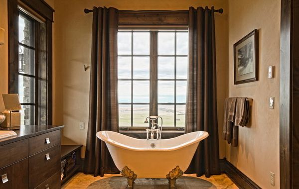 Brown Drapes