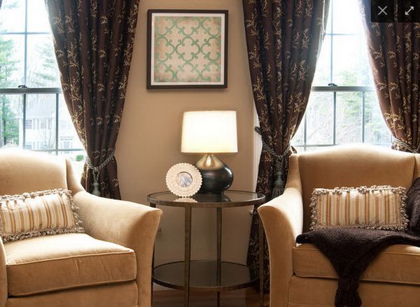 Brown Drapes