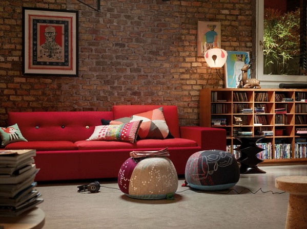 Brick wall in interior
