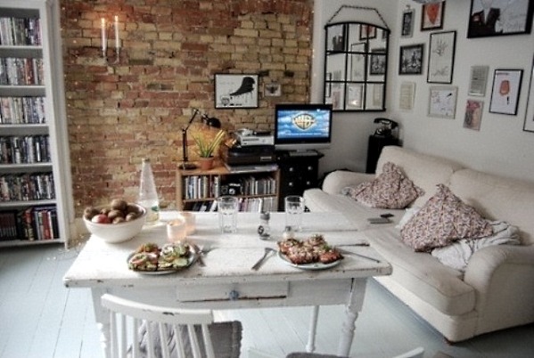Brick wall in interior