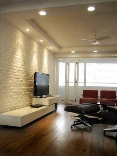 Brick wall in interior