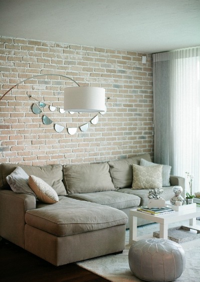 Brick wall in interior