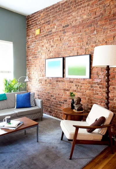 Brick wall in interior