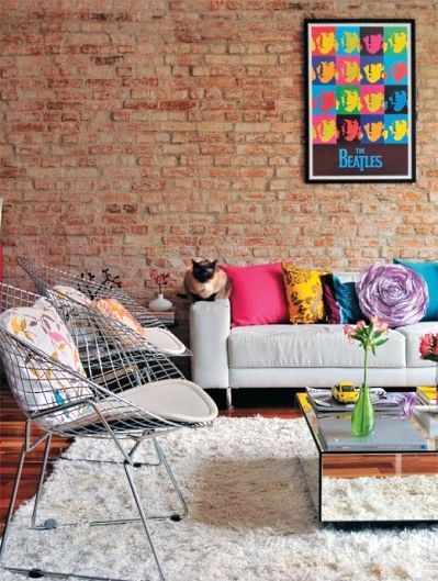 Brick wall in interior