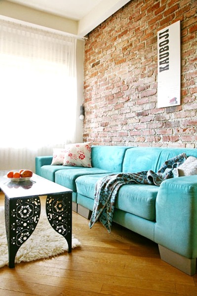 Brick wall in interior