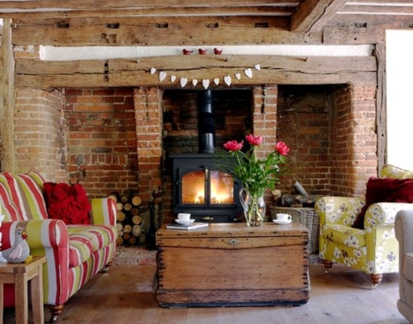 Brick wall in interior