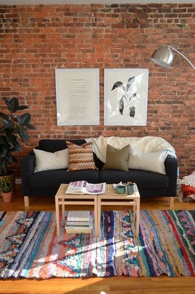 Brick wall in interior