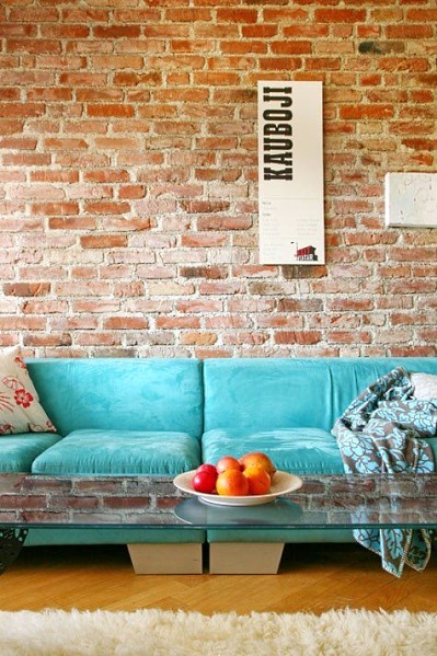Brick wall in interior