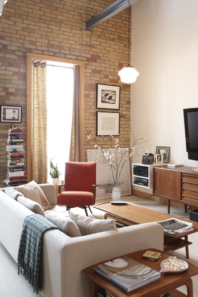 Brick wall in interior