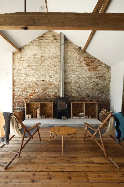 Brick wall in interior