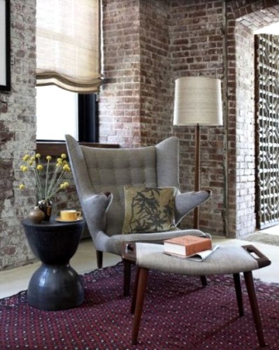 Brick wall in interior