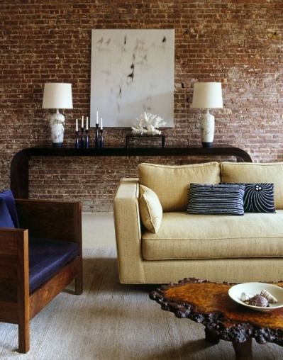 Brick wall in interior