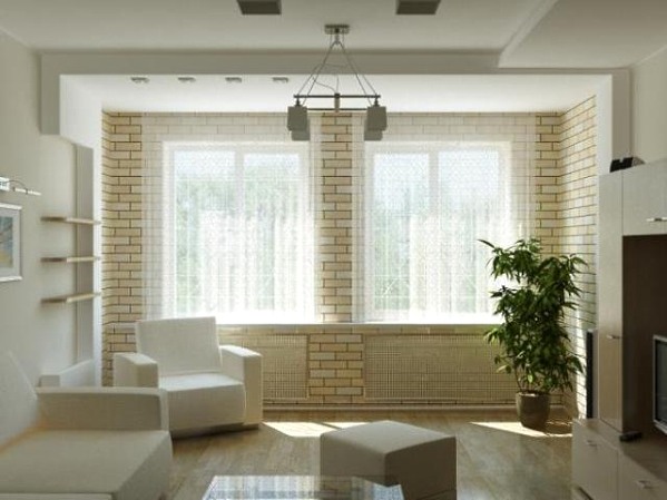 Brick wall in interior