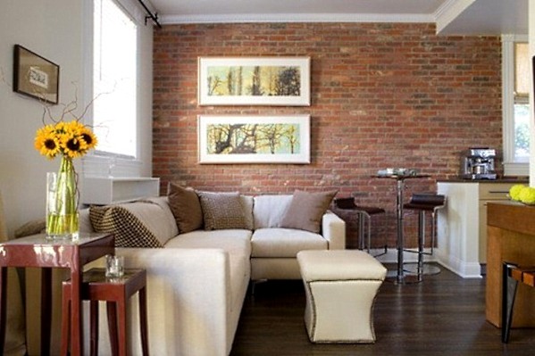 Brick wall in interior