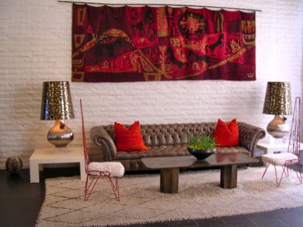 Brick wall in interior