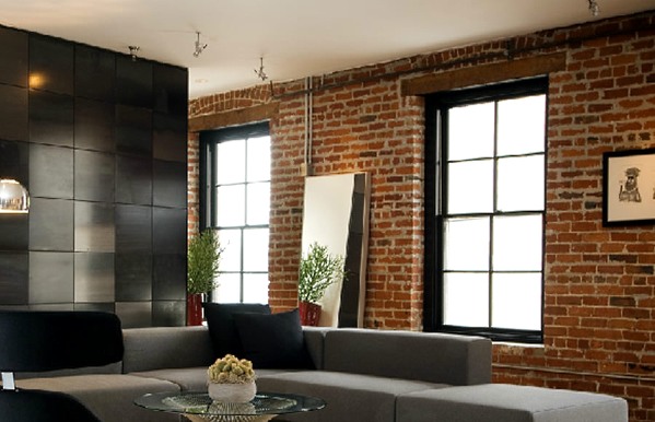 Brick wall in interior