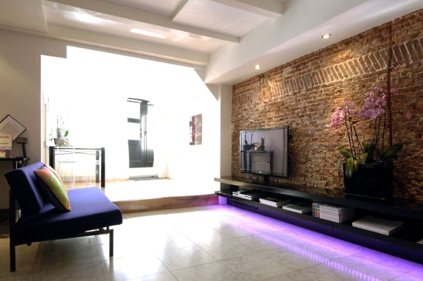 Brick wall in interior
