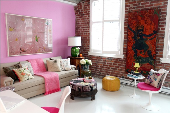 Brick wall in interior