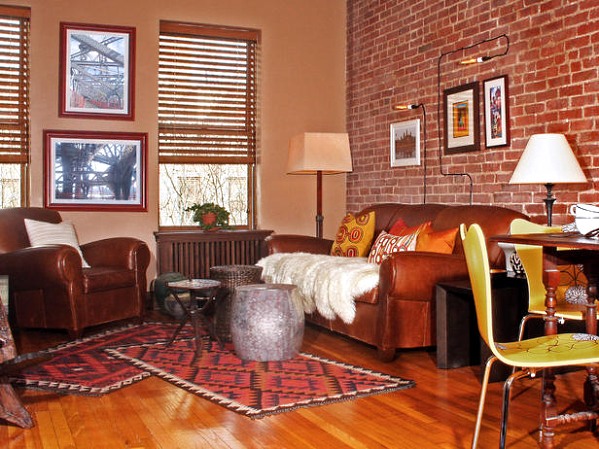 Brick wall in interior