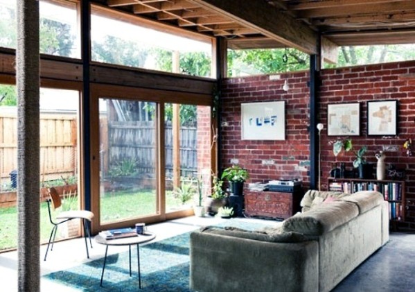 Brick wall in interior
