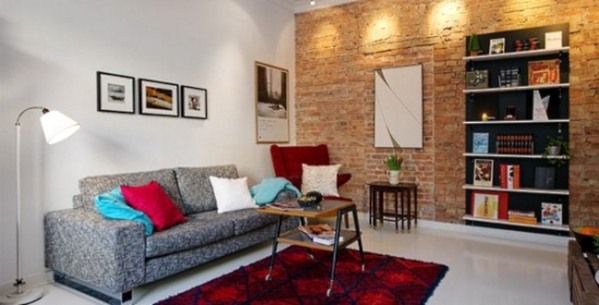 Brick wall in interior