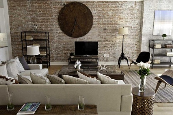 Brick wall in interior