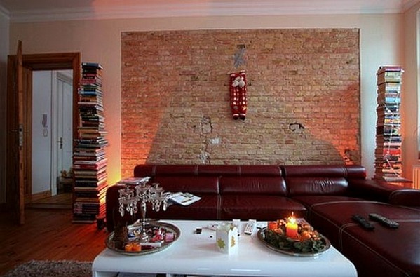 Brick wall in interior