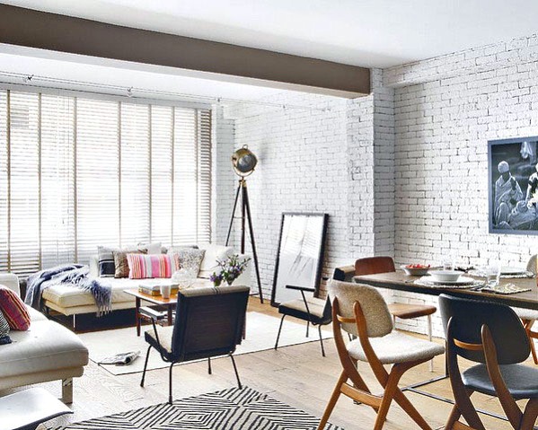 Brick wall in interior